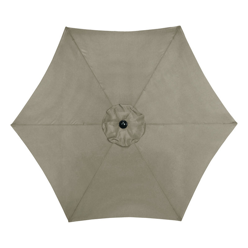 LIVING ACCENTS - Living Accents 9 ft. Tiltable Taupe Market Umbrella