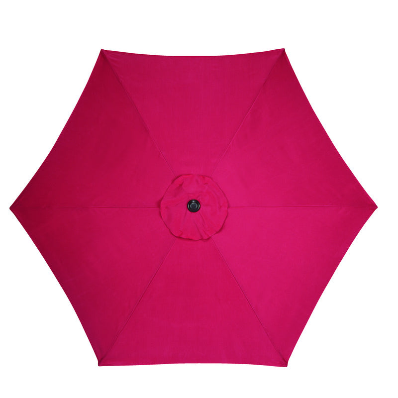 LIVING ACCENTS - Living Accents 9 ft. Tiltable Red Market Umbrella
