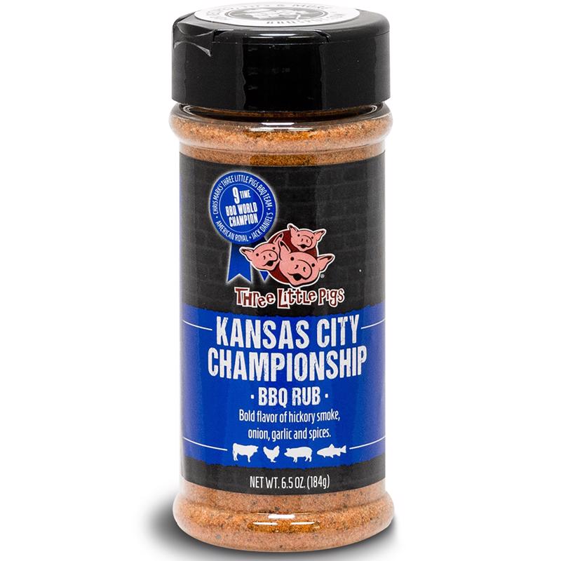 THREE LITTLE PIGS - Three Little Pigs Kansas City Championship BBQ Rub 6.5 oz