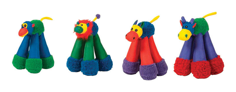 CHOMPER - Chomper Assorted Nylon Doggy Long Leg Dog Toy Large 4 pk