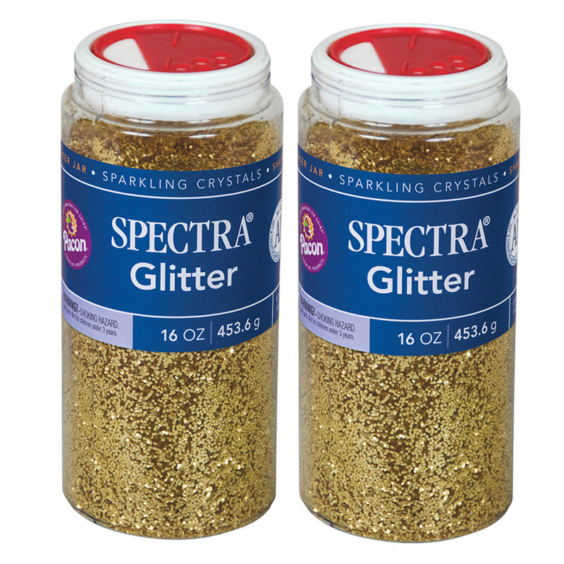 SPECTRA - Glitter, Gold, 1 lb. Per Jar, 2 Jars