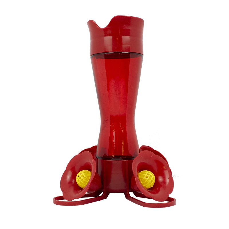 PERKY-PET - Perky-Pet Hummingbird 8 oz Plastic Pinch Waist Nectar Feeder 4 ports