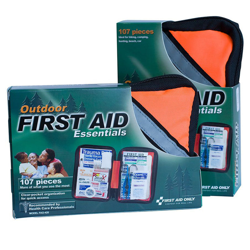 FIRST AID ONLY - Outdoor First Aid Kit, 107 Piece, Fabric Case