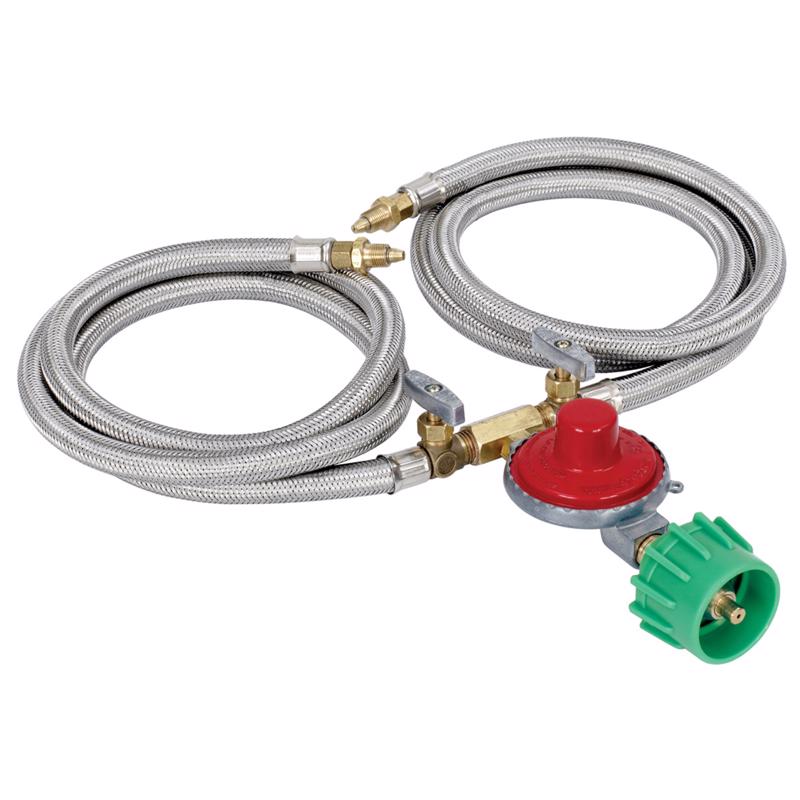 BAYOU CLASSIC - Bayou Classic 36 in. L Stainless Steel Hose Assembly And Regulator