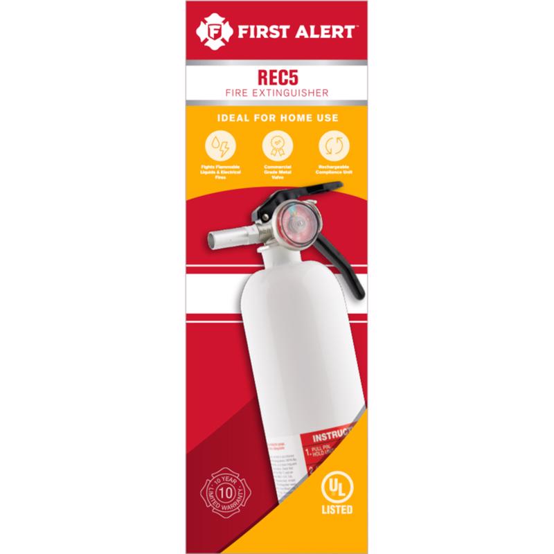 FIRST ALERT - First Alert 2 lb Fire Extinguisher For Recreational OSHA/US Coast Guard Agency Approval - Case of 4