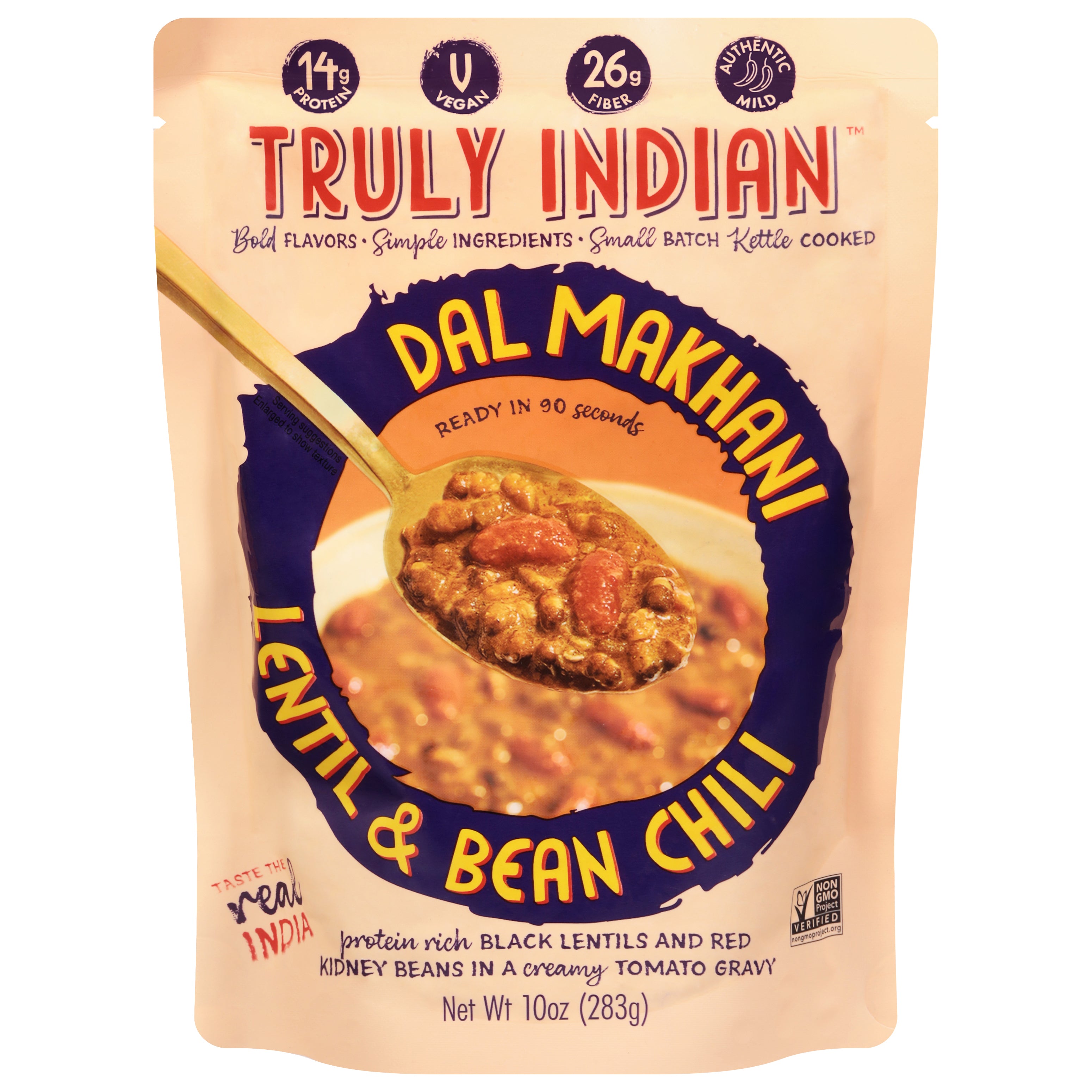Truly Indian Lentil & Bean Chili Dal Makhani 10 oz - Case of 6