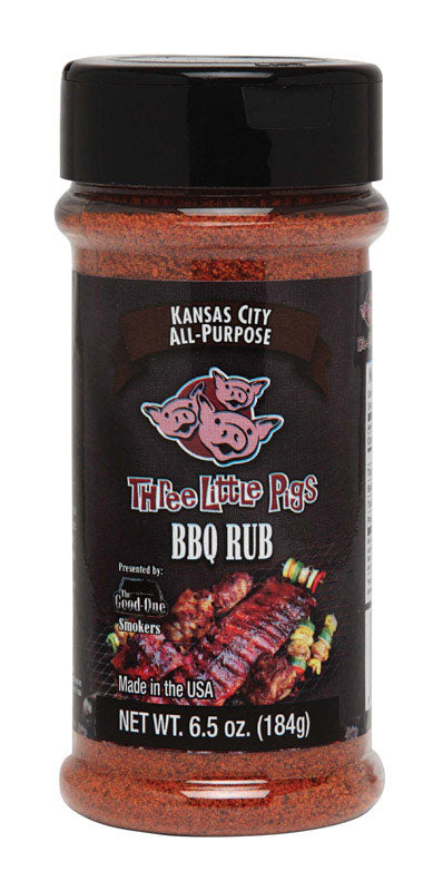 THREE LITTLE PIGS - Three Little Pigs Kansas City All-Purpose BBQ Rub 6.5 oz
