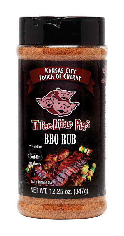 THREE LITTLE PIGS - Three Little Pigs Kansas City Touch of Cherry BBQ Rub 12.25 oz