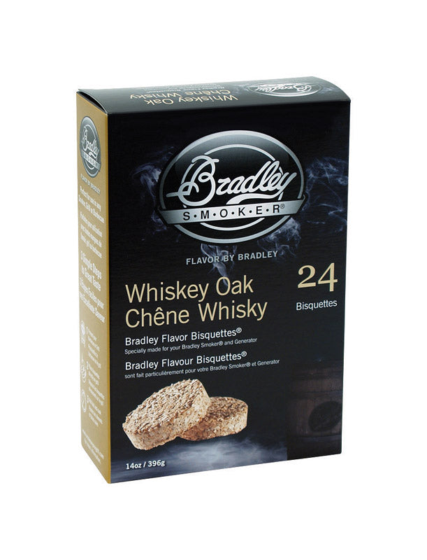 BRADLEY SMOKER - Bradley Smoker All Natural Whiskey Oak All Natural Wood Bisquettes 24 pk
