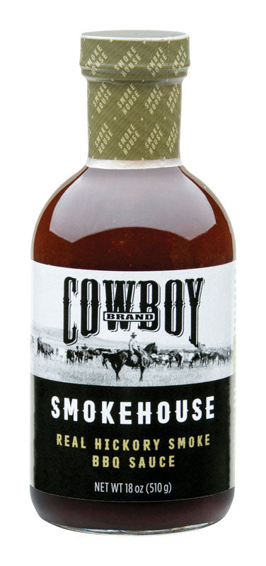 COWBOY - Cowboy Smokehouse Real Hickory Smoke BBQ Sauce 18 oz - Case of 6