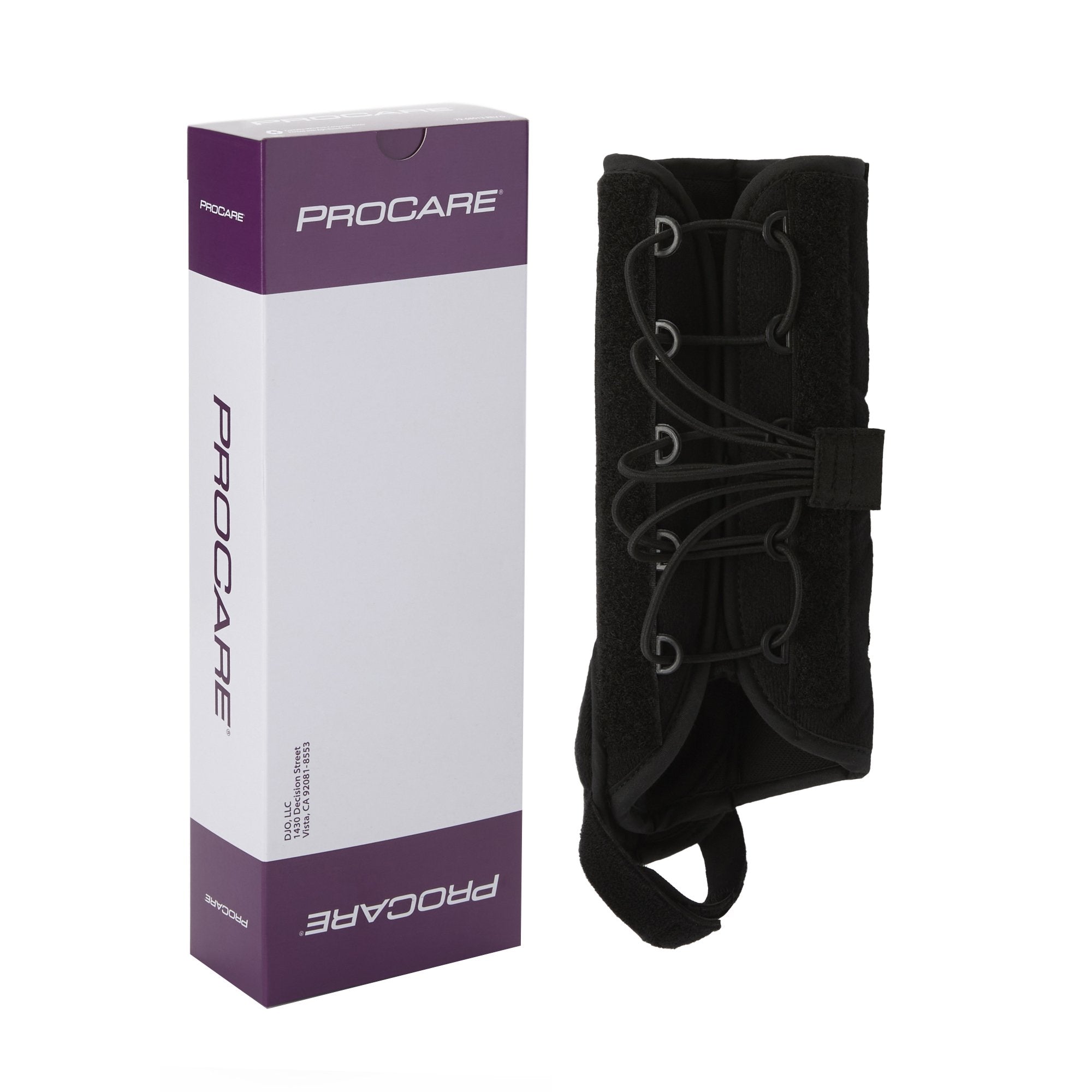DJO - Wrist Brace with Thumb Spica ProCare® Quick-Fit® W.T.O. Aluminum / Foam / Nylon Left Hand Black One Size Fits Most [1/EA]