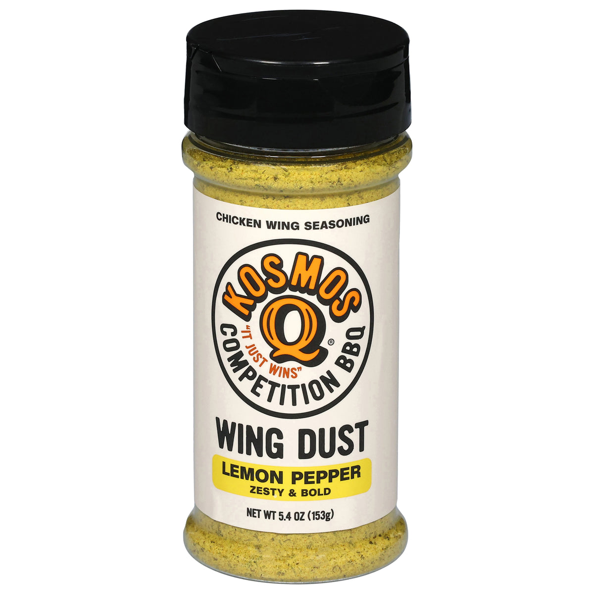Kosmos Q Wing Dust Lemon Pepper Chicken Wing Seasoning 5.4 oz - Case of 6