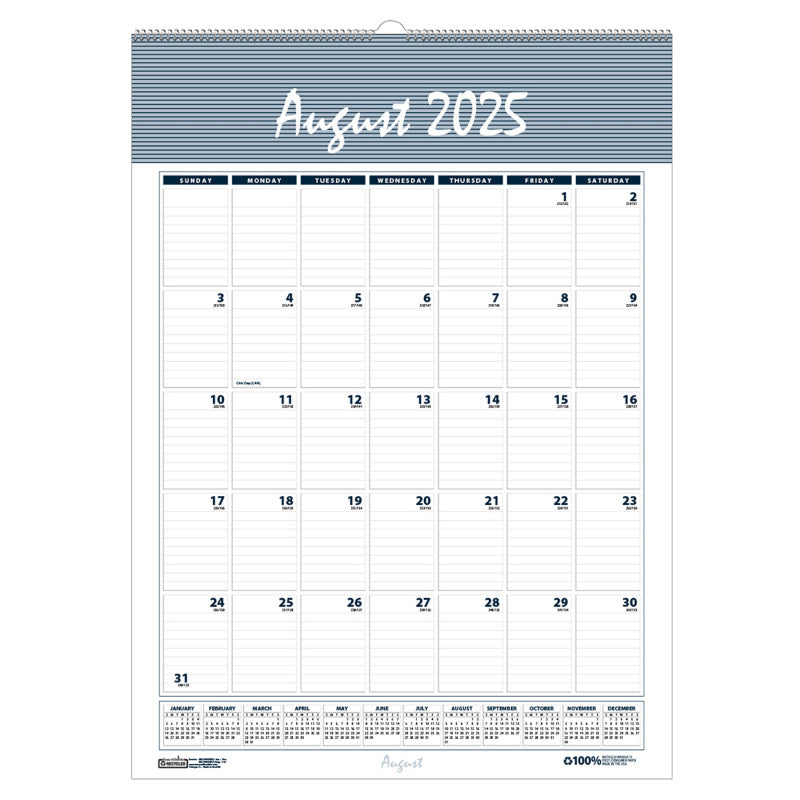 Bar Harbor Academic Wall Calendar, 12" x 17"