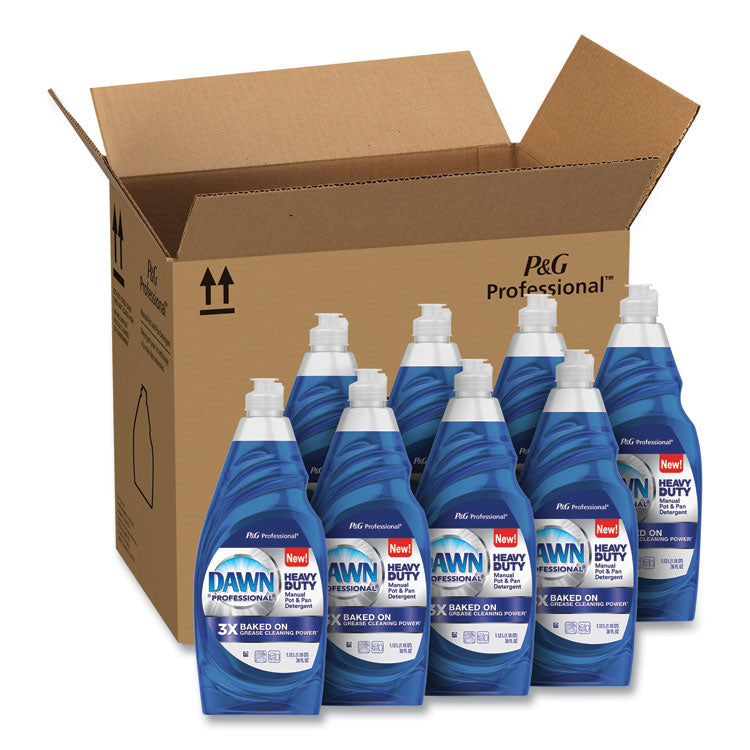 Dawn Professional - Heavy-Duty Manual Pot/Pan Dish Detergent, Original Scent, 38 oz Bottle, 8/Carton