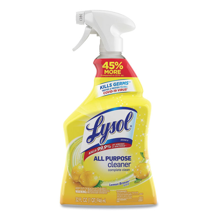 LYSOL Brand - Ready-to-Use All-Purpose Cleaner, Lemon Breeze, 32 oz Spray Bottle