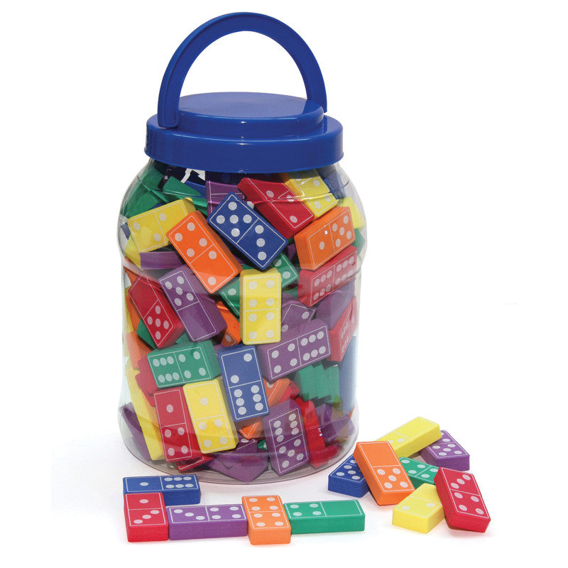 WONDERFOAM - Dominoes, Assorted Colors, 1-3/4" Wide x 3/8" Thick, 168 Pieces