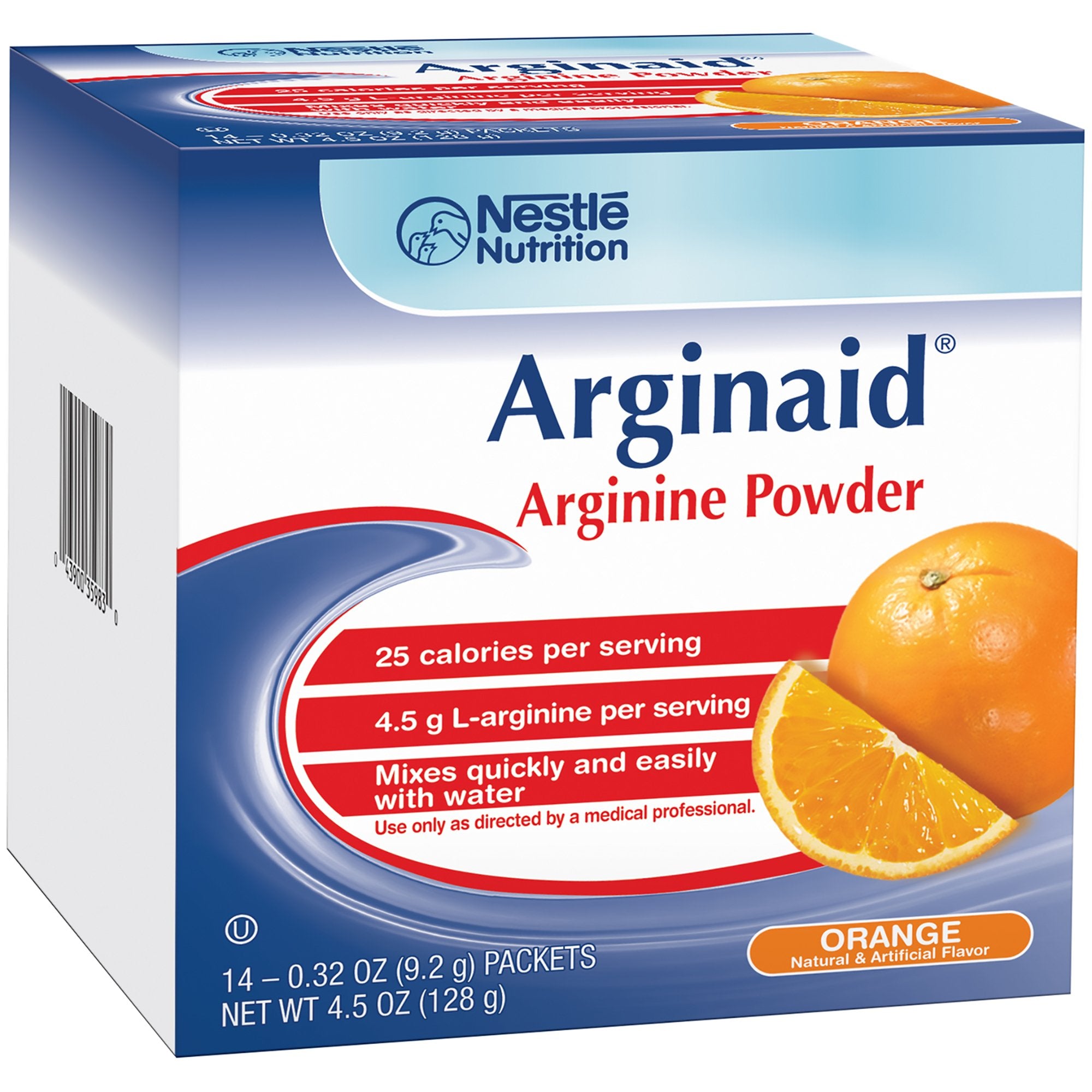 Nestle Healthcare Nutrition - Oral Supplement Arginaid® Orange Flavor Powder 0.32 oz. Individual Packet [14/BX]