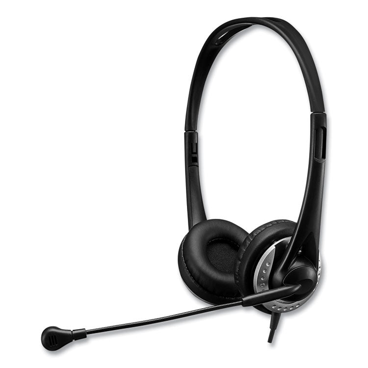 Adesso - Xtream P2 Binaural Over The Head Headset with Microphone, Black