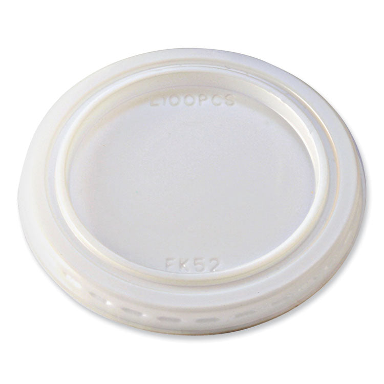 Fabri-Kal - Portion Cup Lids, Fits 1 oz Squat Portion Cups, Clear, 125/Sleeve, 20 Sleeves/Carton