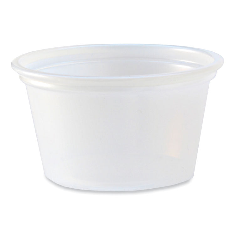 Fabri-Kal - Portion Cups, 0.75 oz, Translucent, 125/Sleeve, 20 Sleeve/Carton