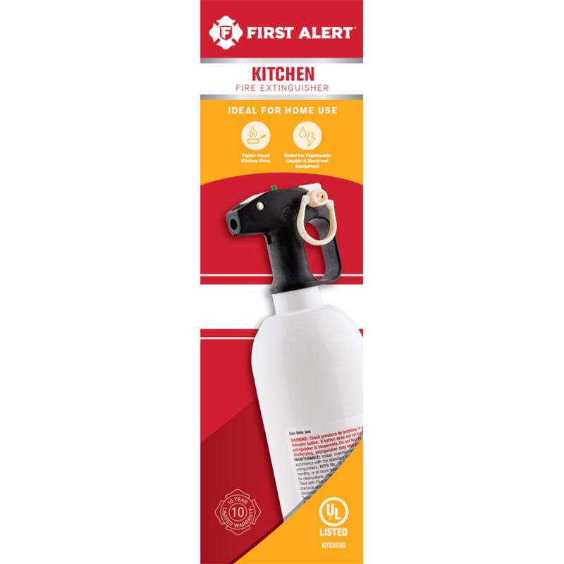 FIRST ALERT - First Alert 2 lb Fire Extinguisher For Kitchen OSHA/US Coast Guard Agency Approval - Case of 4