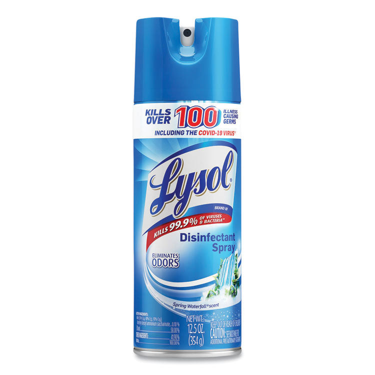 LYSOL Brand - Disinfectant Spray, Spring Waterfall Scent, 12.5 oz Aerosol Spray