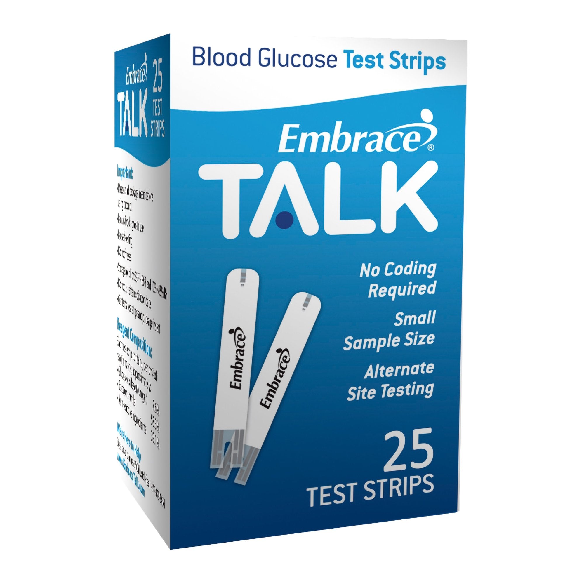 Omnis Health - Blood Glucose Test Strips Embrace® 25 Strips per Pack [1/BX]