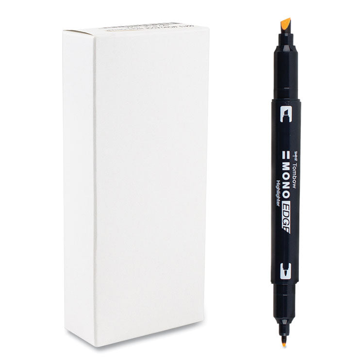 Tombow Mono - Highlighters, Golden Yellow Ink, Bullet/Chisel Tip, Golden Yellow Barrel, 10/Box