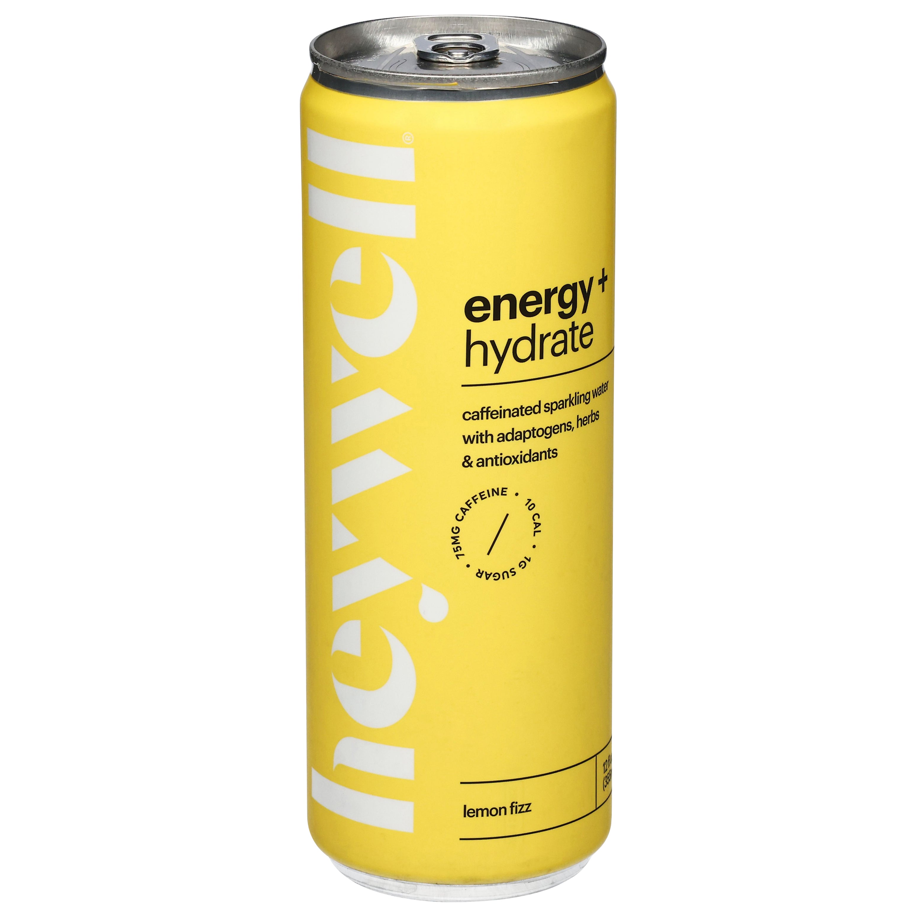 Heywell Energy + Hydrate Lemon Fizz Sparkling Water 12 fl oz - Case of 12