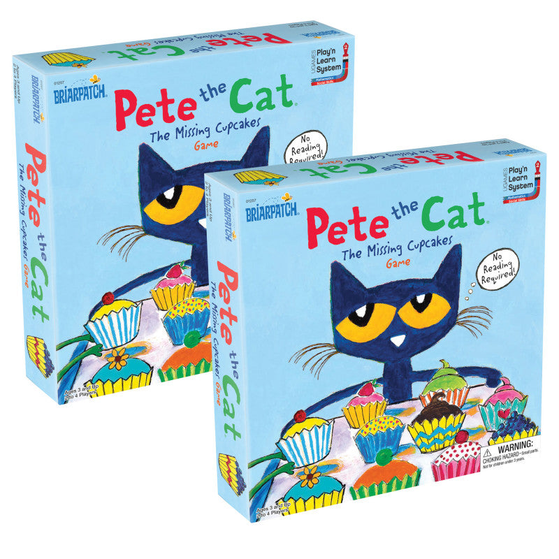 BRIARPATCH - Pete the Cat® The Missing Cupcakes Game, Pack of 2