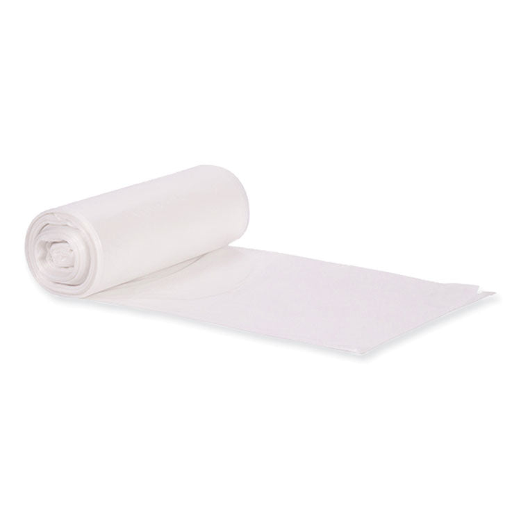 Heritage - Eco Blend Max Can Liners, 60 gal, 0.8 mil, 38" x 58", Clear, 20 Bags/Roll, 5 Rolls/Carton