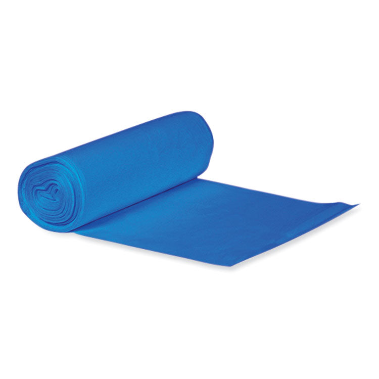 Heritage - Eco Blend Max Can Liners, 40 to 45 gal, 0.8 Mil, 40" x 46", Blue, 25 Bags/Roll, 6 Rolls/Carton