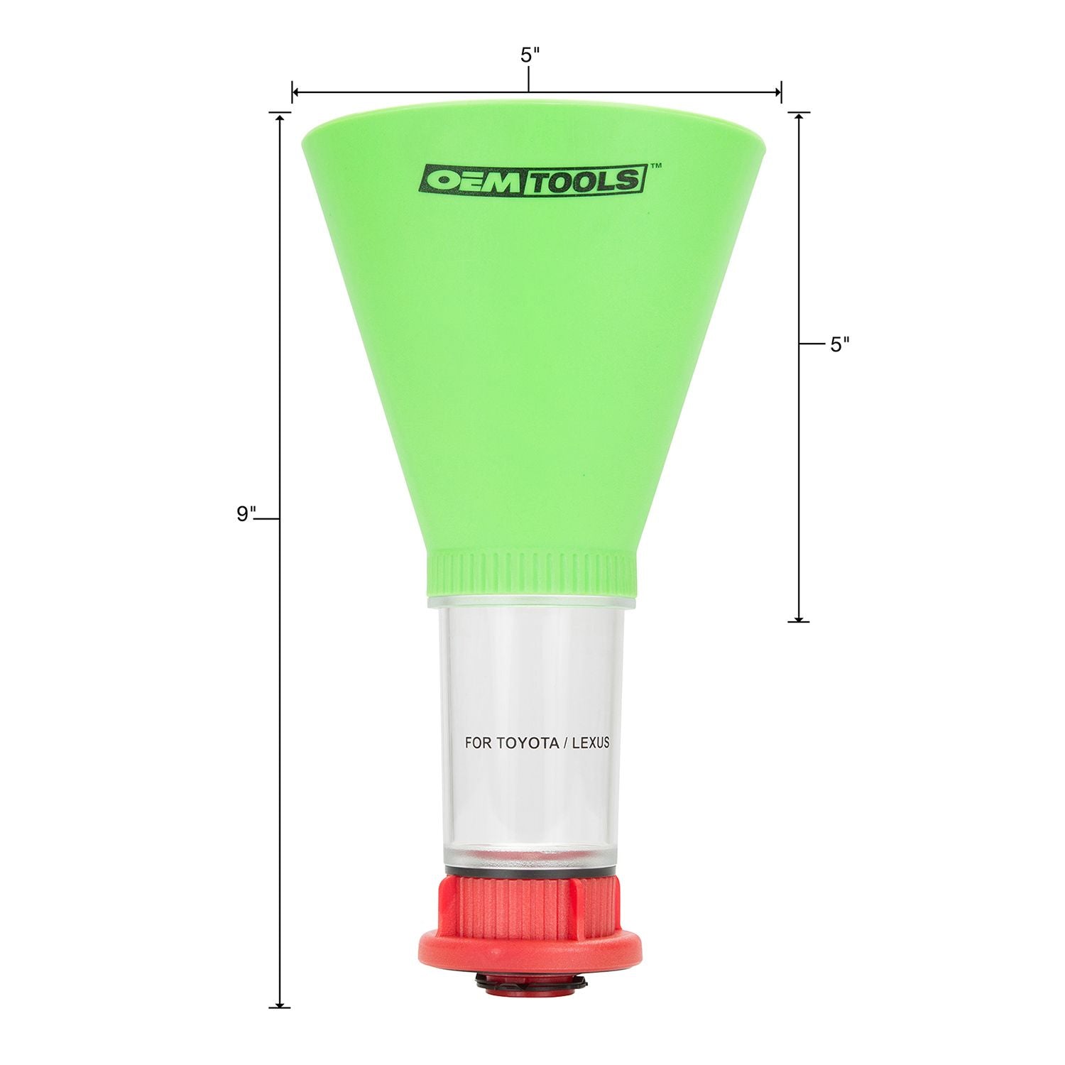 OEMTOOLS 87024 Direct Fit Oil Funnel for Toyota Lexus VW and Mercedes