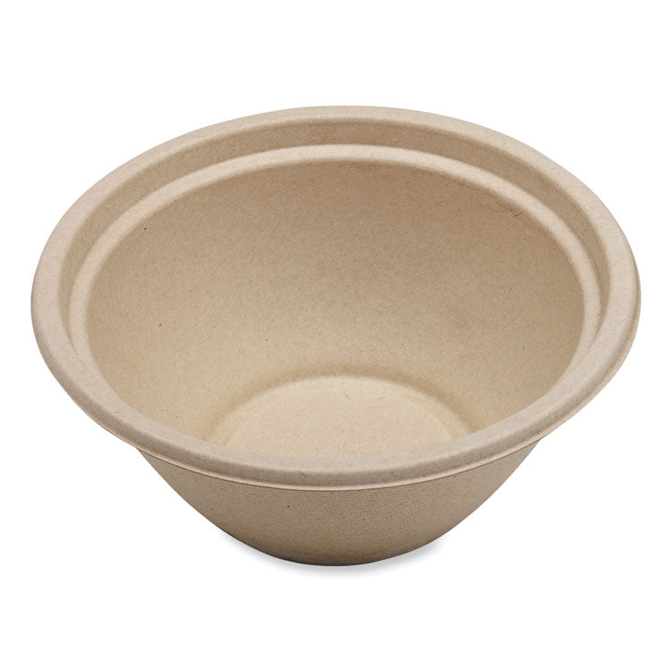 World Centric - Fiber Bowls, 32 oz, 7.4 x 7.4 x 3.2, Natural, Paper, 500/Carton