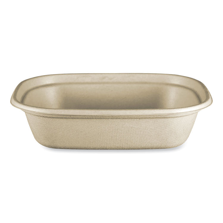 World Centric - Fiber Containers, 8.7 x 6.5 x 2.1, Natural, Paper, 400/Carton