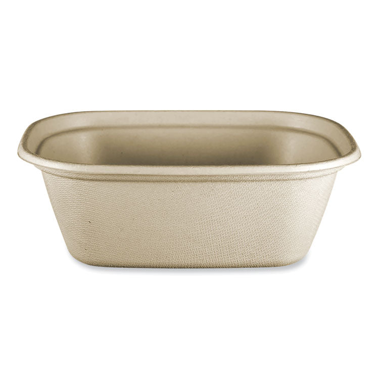 World Centric - Fiber Containers, 48 oz, 8.7 x 6.5 x 3.1, Natural, Paper, 400/Carton