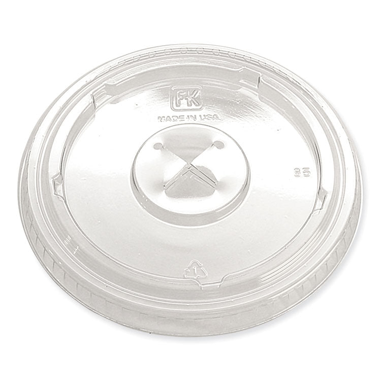 Fabri-Kal - Greenware Cold Drink Lids, X-Slot, Fits 12 oz to 20 oz Cup, 1,000/Carton