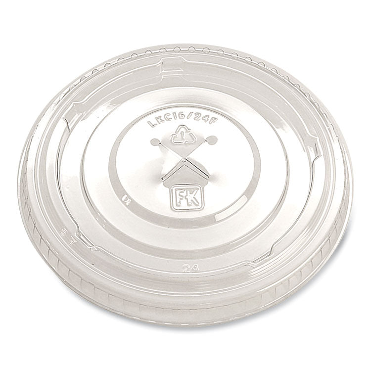 Fabri-Kal - Greenware Cold Drink Lids, X-Slot, Fits 16 oz to 24 oz Cup, Clear, 1,000/Carton