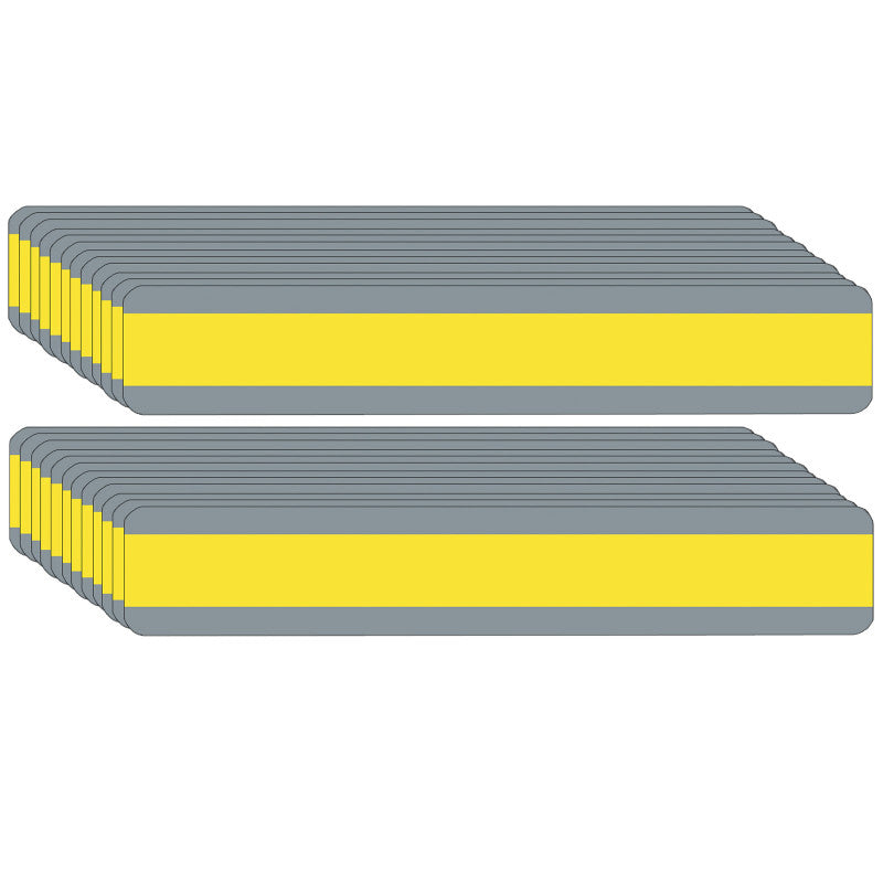ASHLEY PRODUCTIONS - Double Wide Sentence Strip Reading Guide, 1-1/4" x 7-1/4", Yellow, Pack of 24
