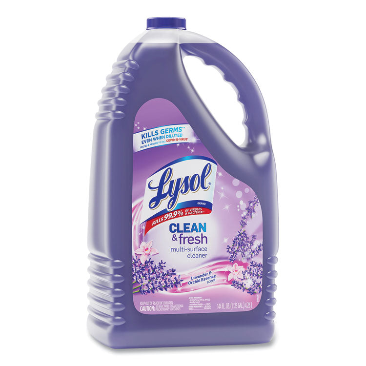 LYSOL Brand - Clean and Fresh Multi-Surface Cleaner, Lavender and Orchid Essence, 144 oz Bottle