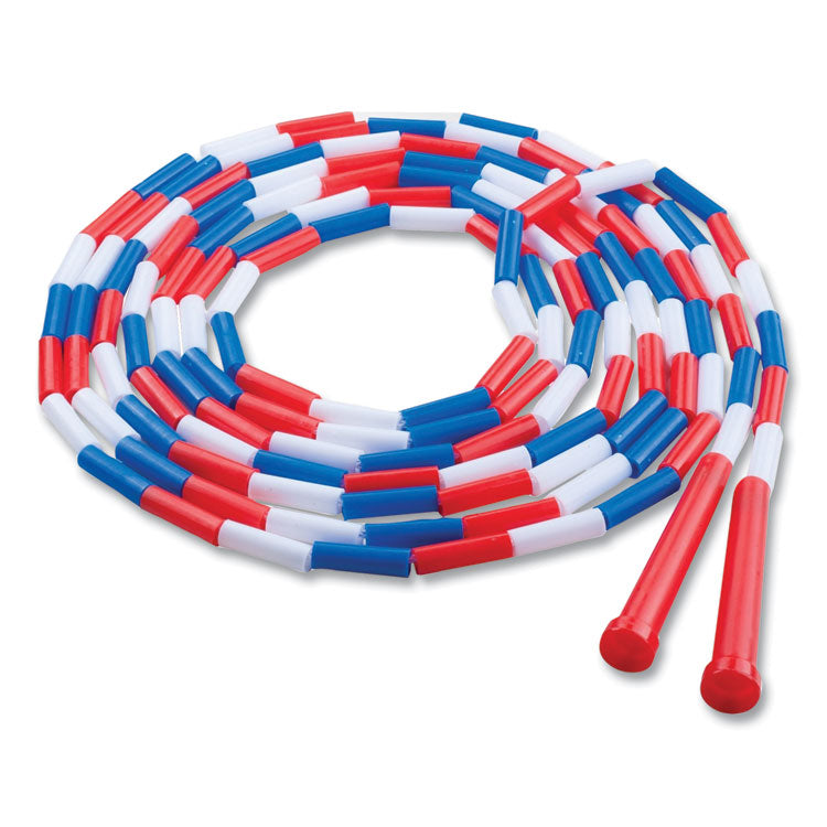 Champion Sports - Segmented Plastic Jump Rope, 16 ft, Red/Blue/White