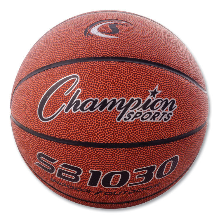 Champion Sports - Composite Basketball, Official Intermediate Size, Brown