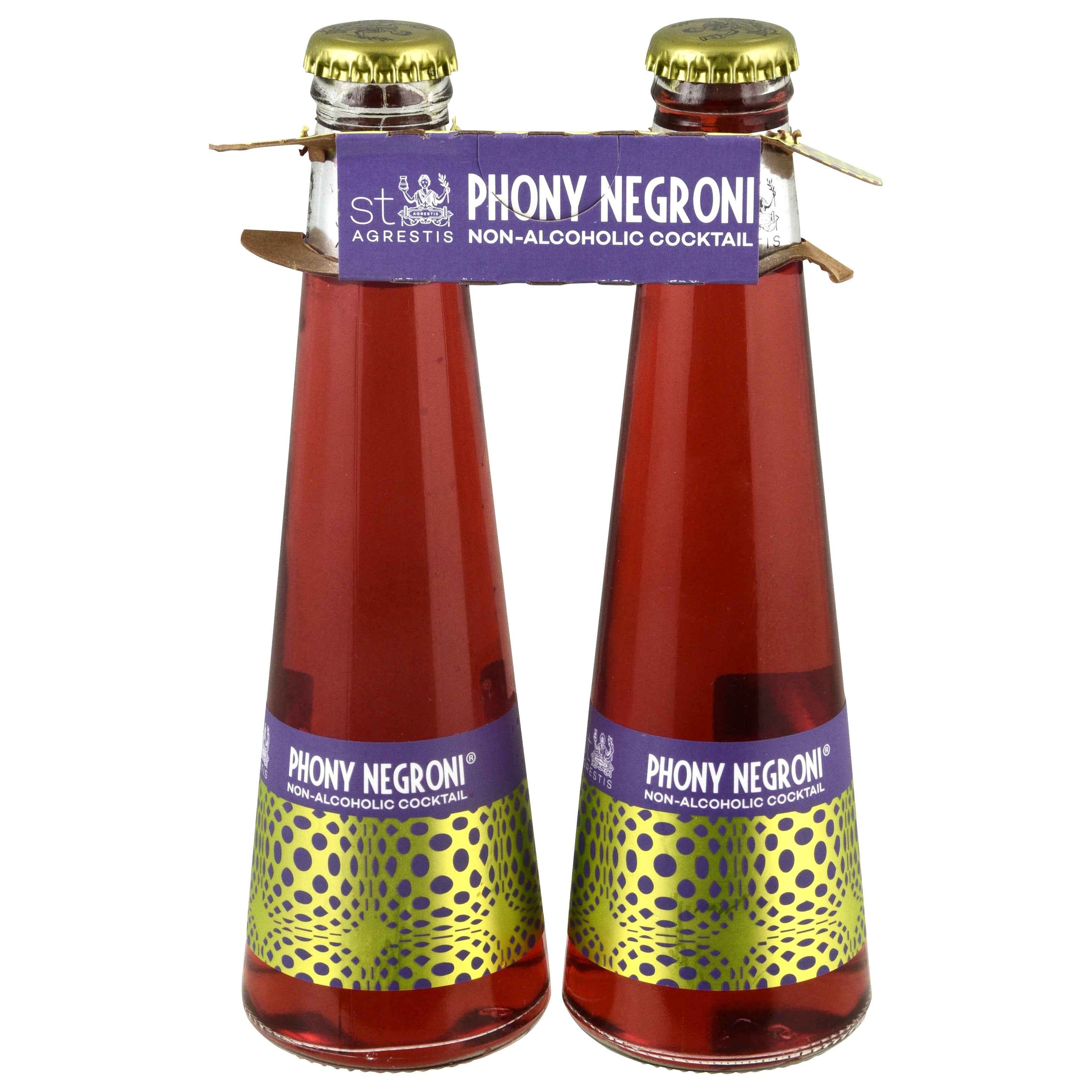 St Agrestis Non-Alcoholic Phony Negroni Cocktail 2 - 6.8 oz Bottles - Case of 16