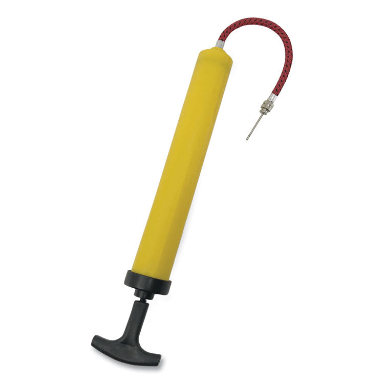 Champion Sports - Standard Hand Pump, 12" Long, Yellow/Black