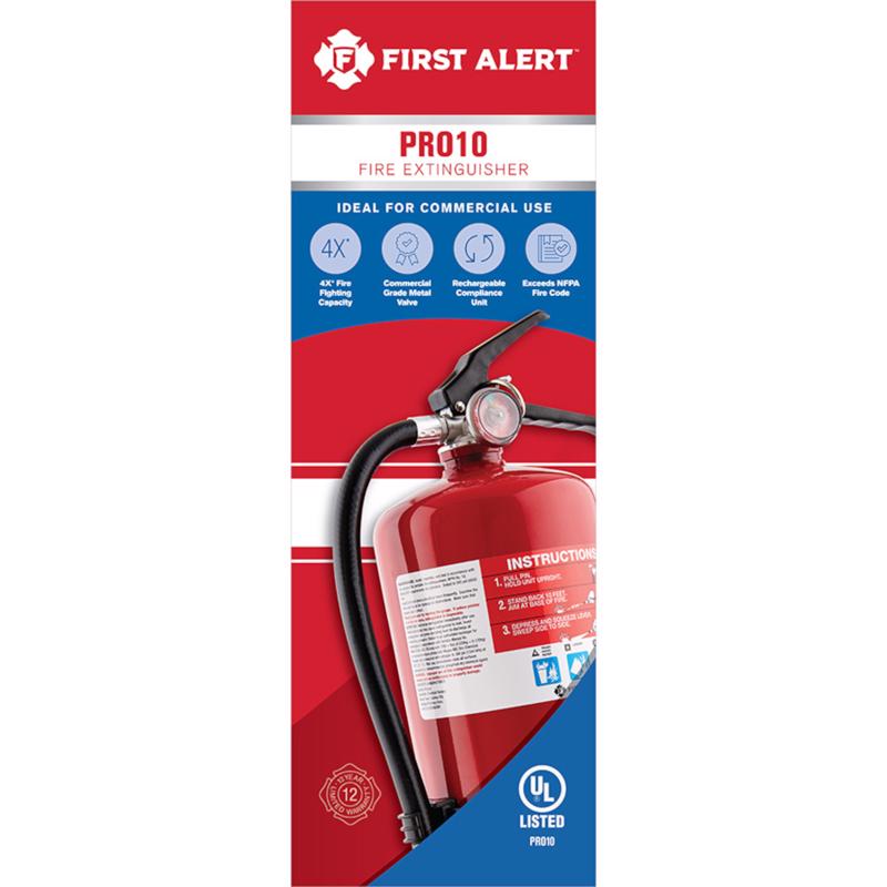 FIRST ALERT - First Alert 10 lb Fire Extinguisher For Commercial US Coast Guard Agency Approval - Case of 2