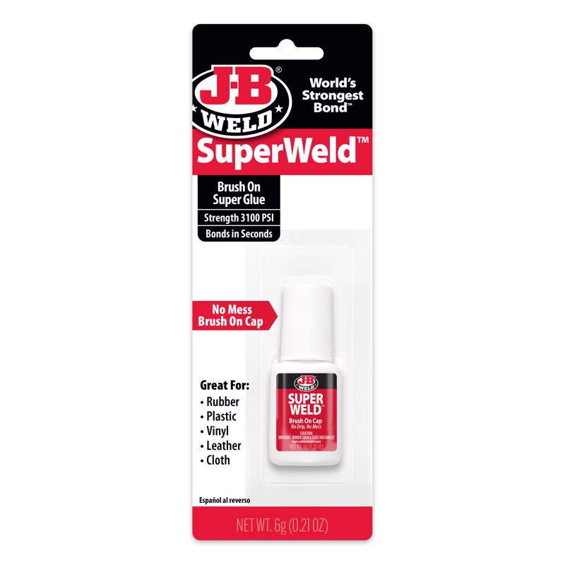 J-B WELD - J-B Weld SuperWeld High Strength Glue Super Glue Brush On 0.2 gm