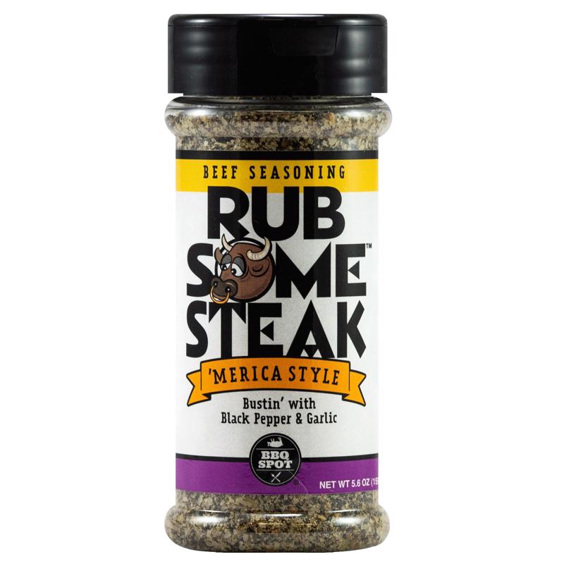 RUB SOME STEAK - Rub Some Steak Black Pepper & Garlic Seasoning Rub 5.6 oz