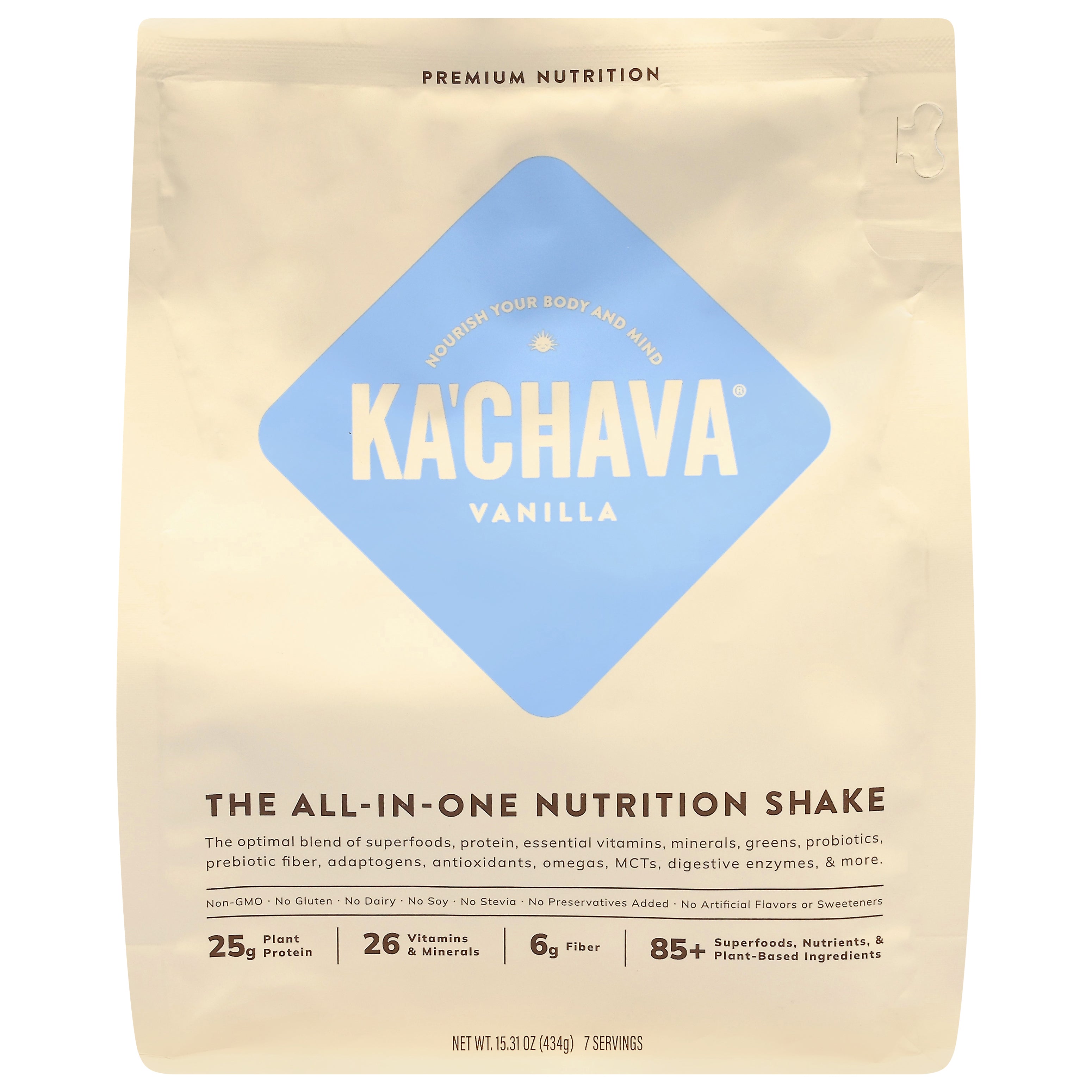 Ka'Chava The All-In-One Vanilla Nutrition Shake 15.31 oz - Case of 1