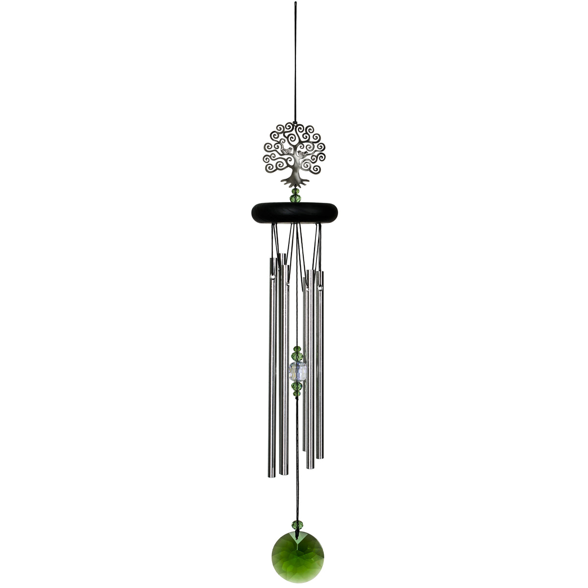 Woodstock Chimes Signature Collection Silver Aluminum 19 in. Tree of Life Wind Chime