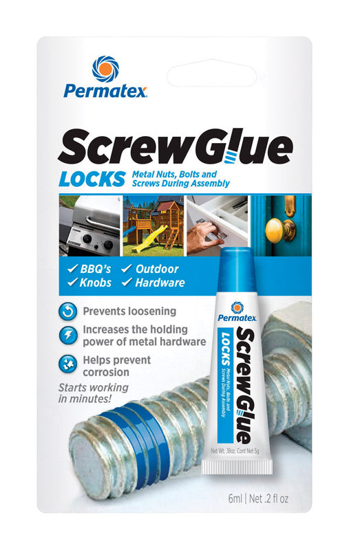 PERMATEX - Permatex Screw Glue Medium Strength Adhesive 0.2 oz